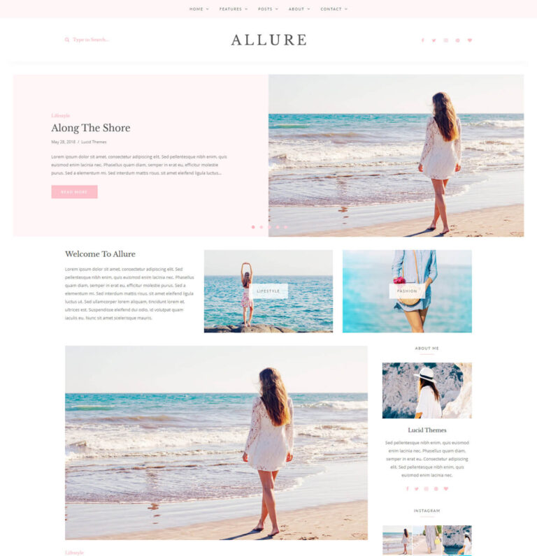 Allure - WordPress Blog Theme