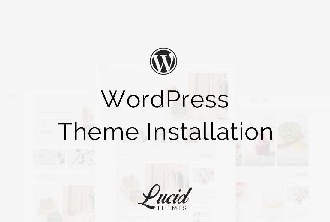 WordPress Theme Installation